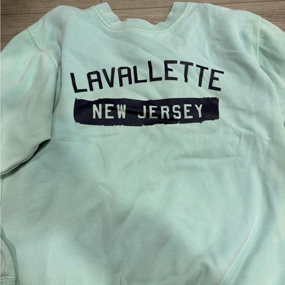 Vintage Green Sweatshirt with New Jersey Print
